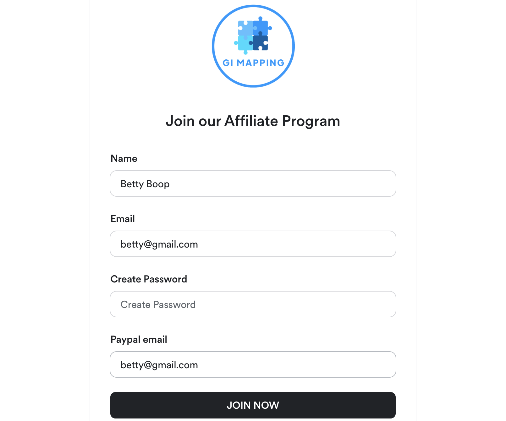 Add your PayPal email address.