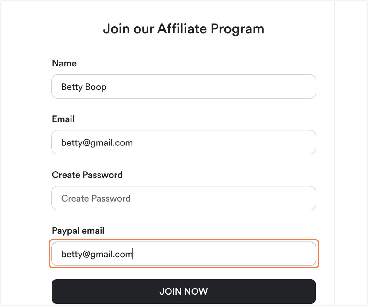 Add your PayPal email address.