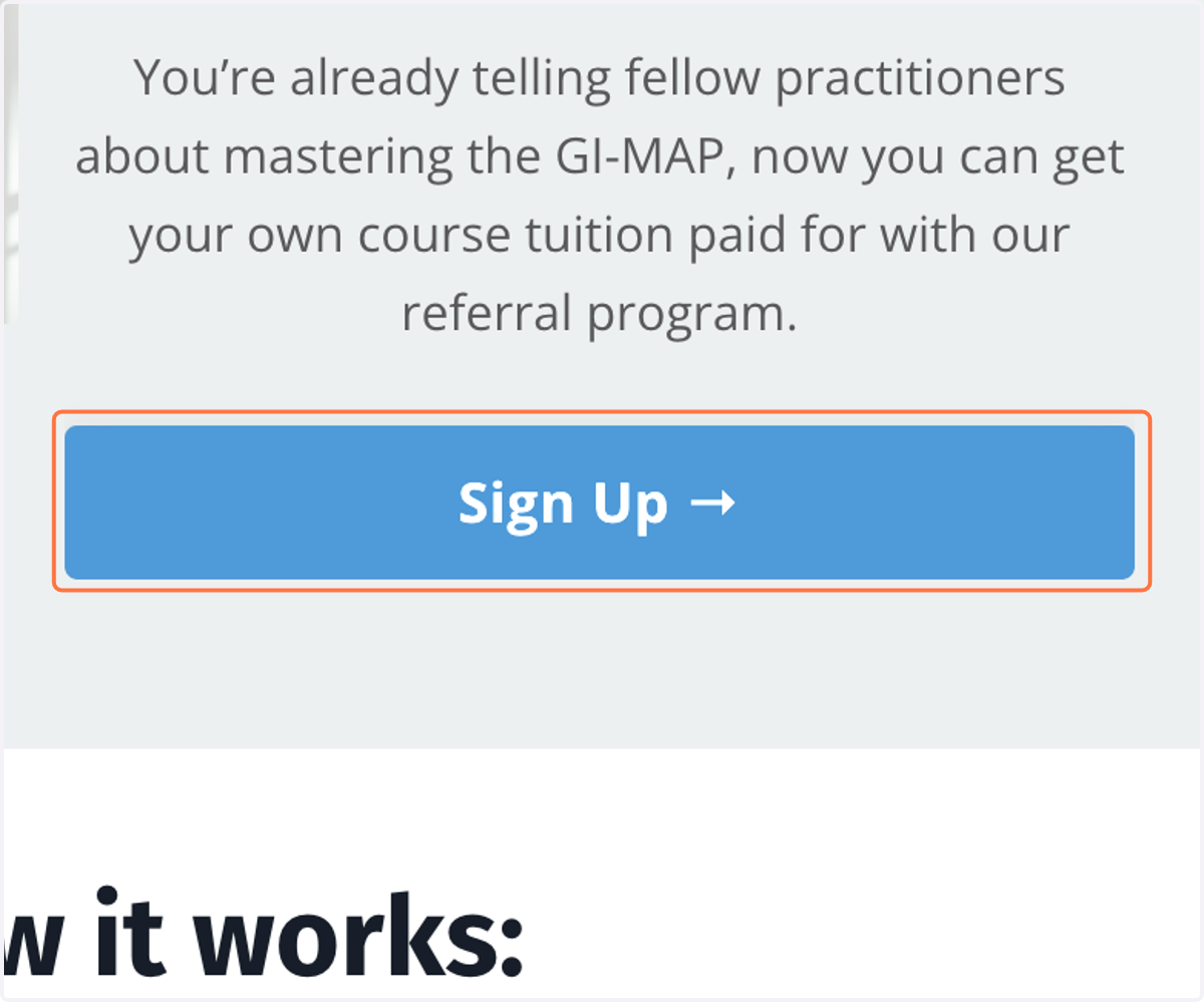 Click on the blue Sign Up button