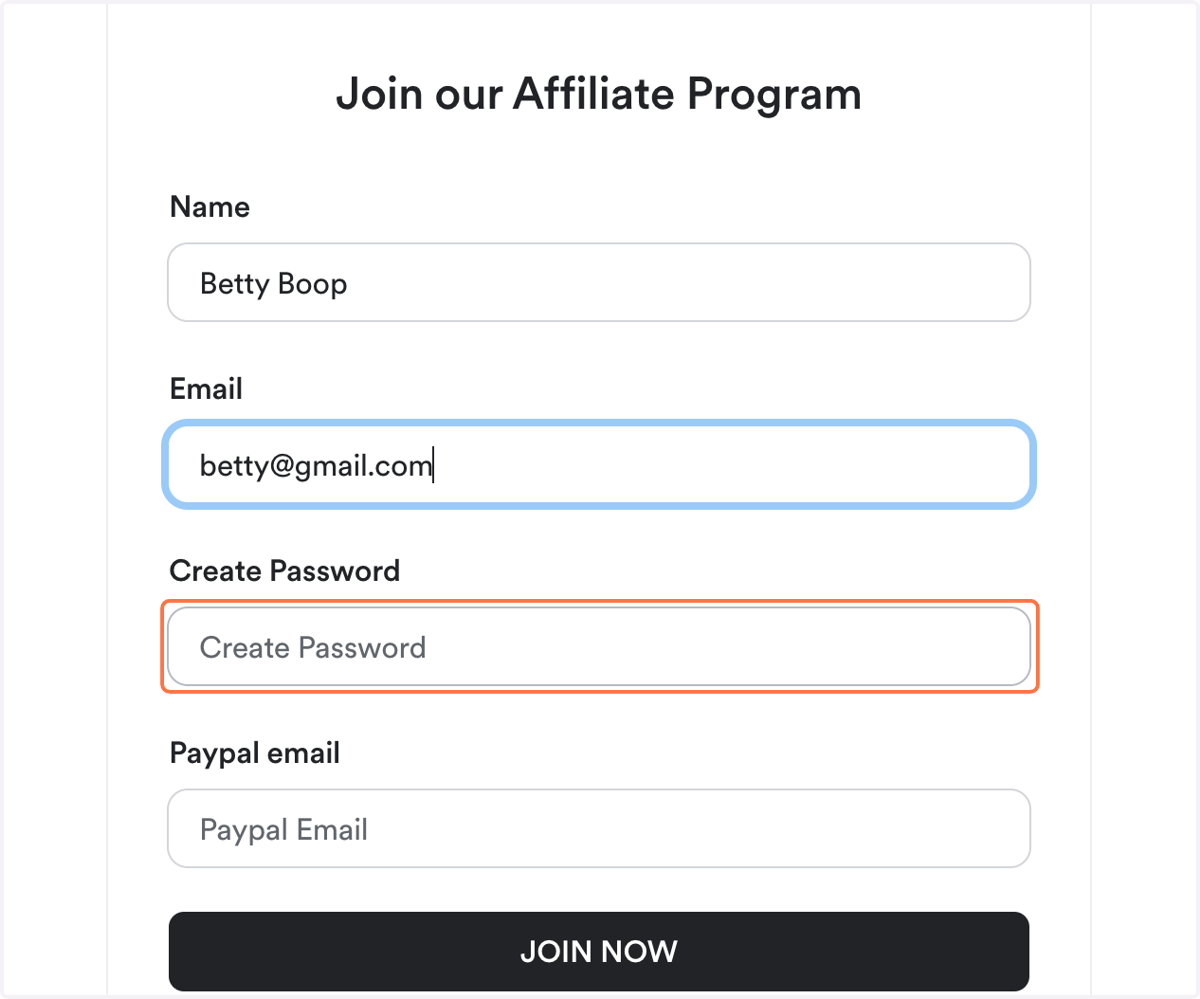 Create a password