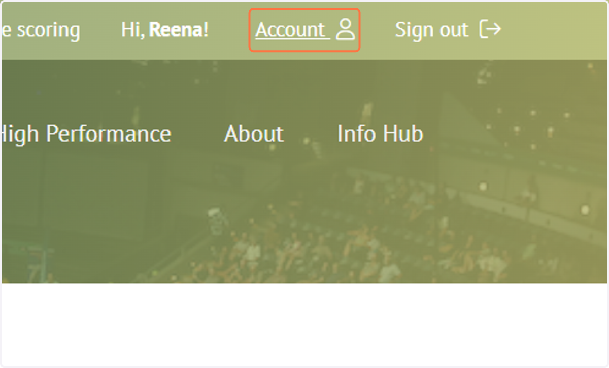 To see your MySquashAUS membership details, click on 'Account'.