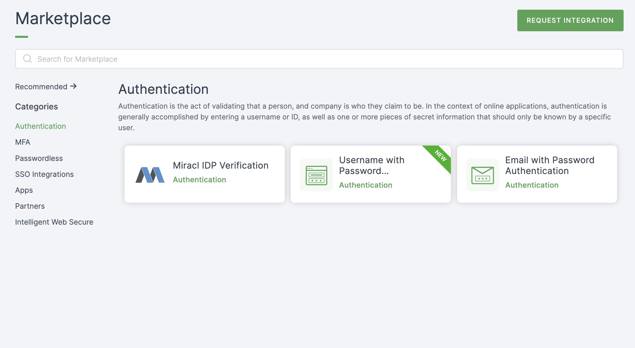 Authentication