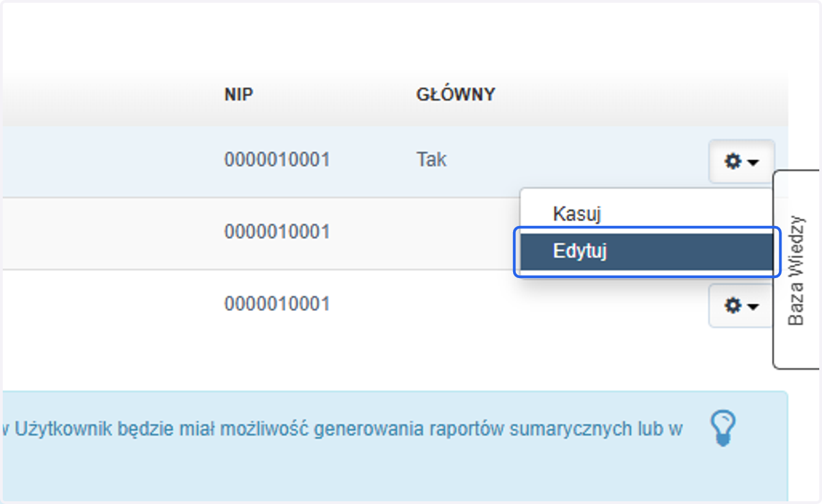 Następnie wybierz opcję 'Edytuj'.