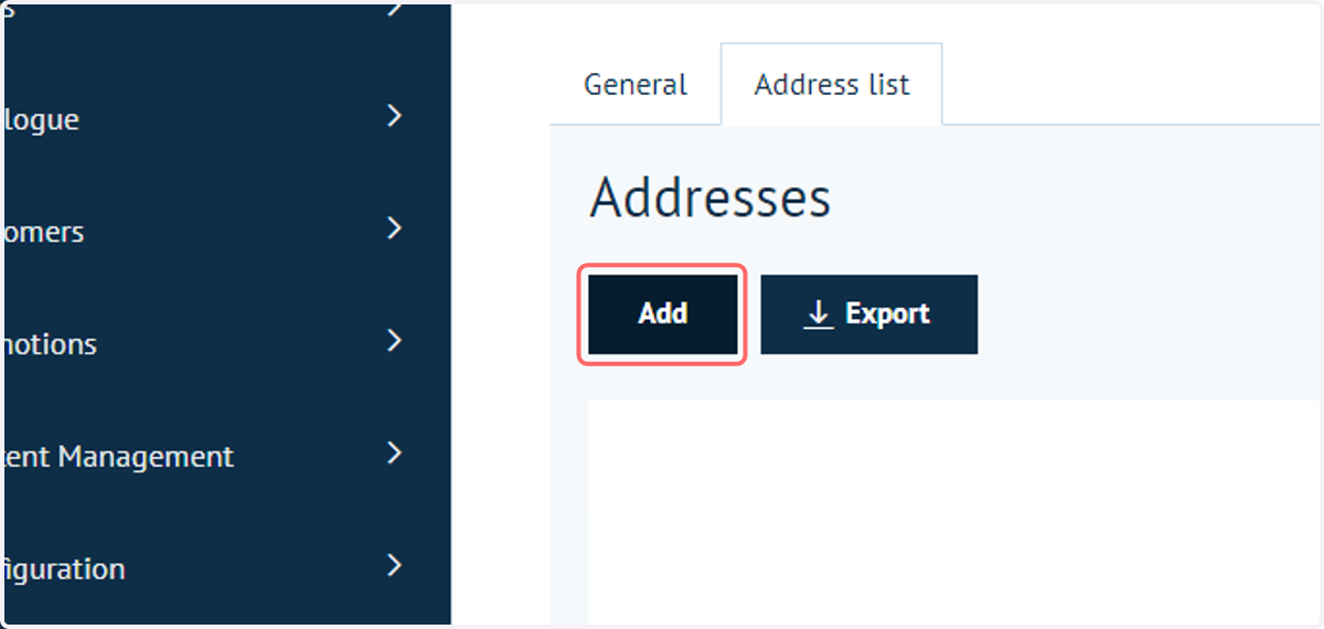 Click on Add