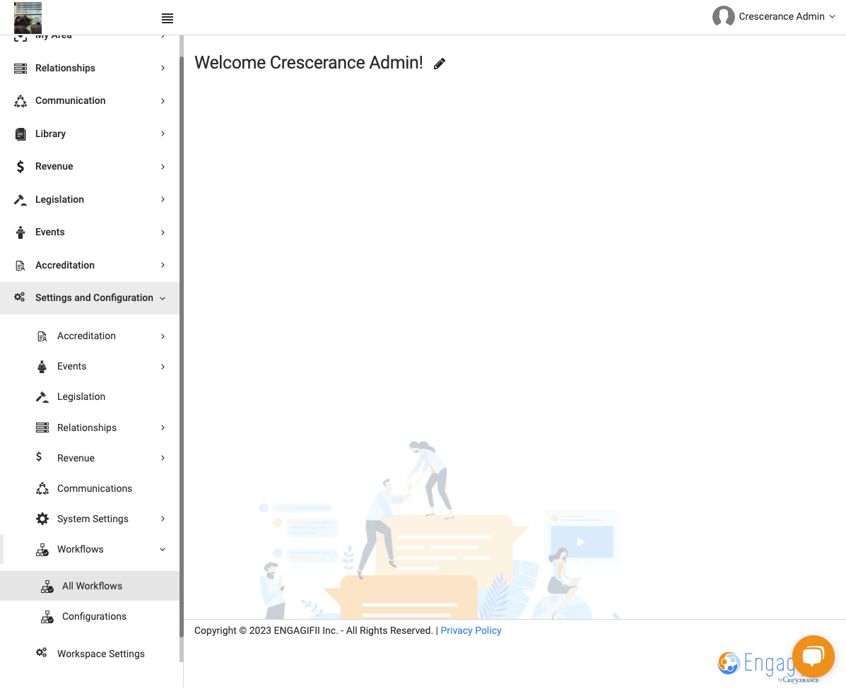 Click on All Workflows