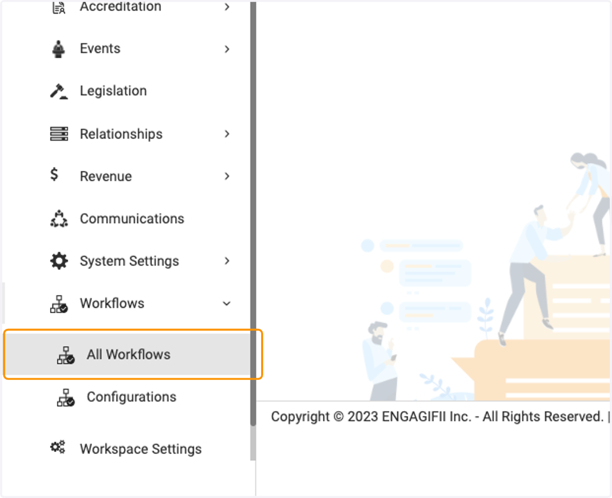 Click on All Workflows