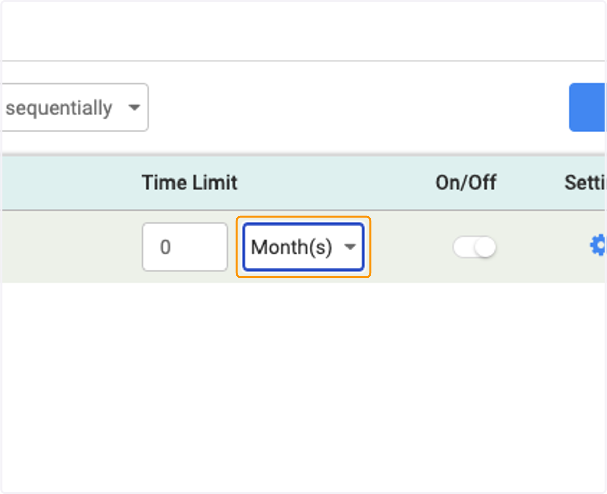 Choose your time limit, if applicable
