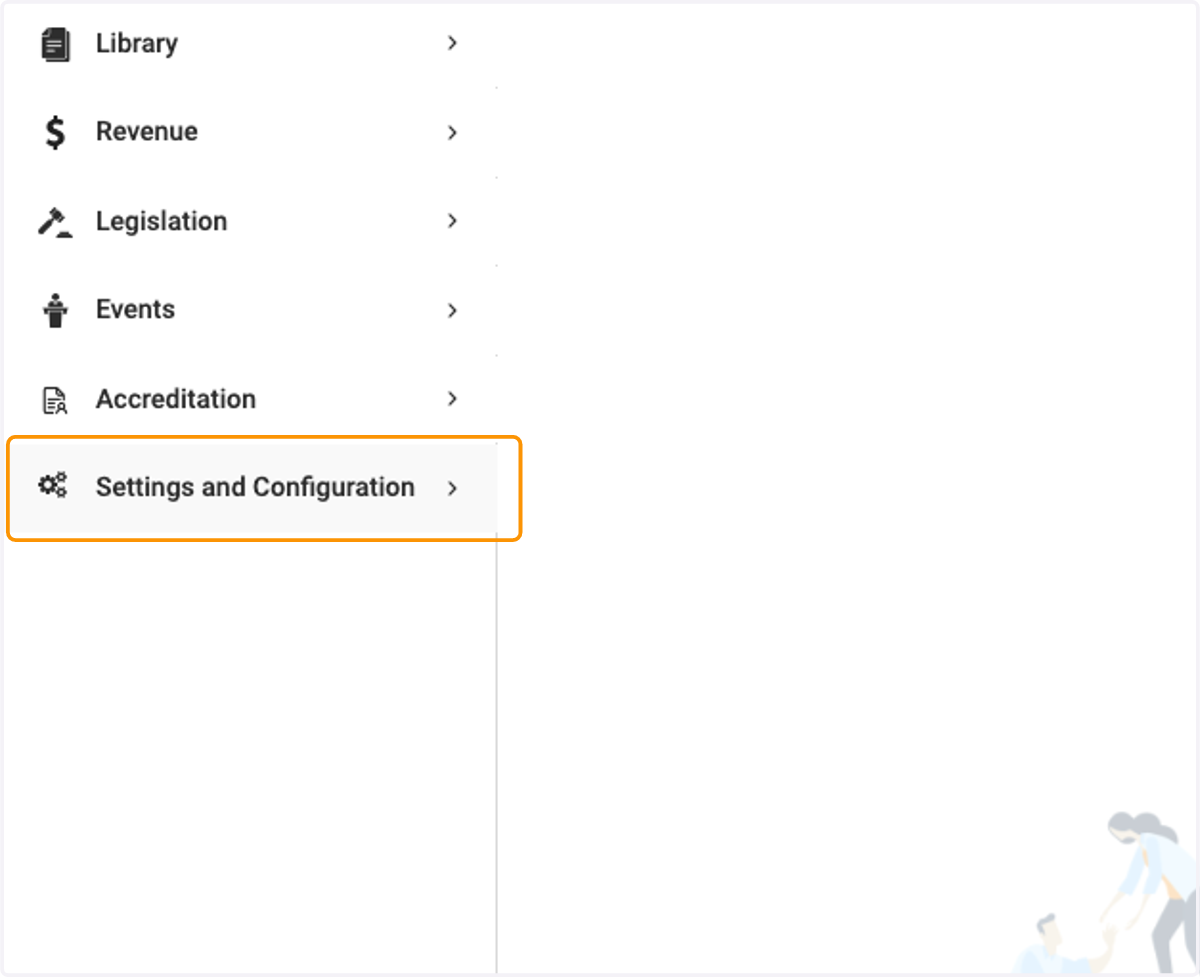Click on Settings and Configuration