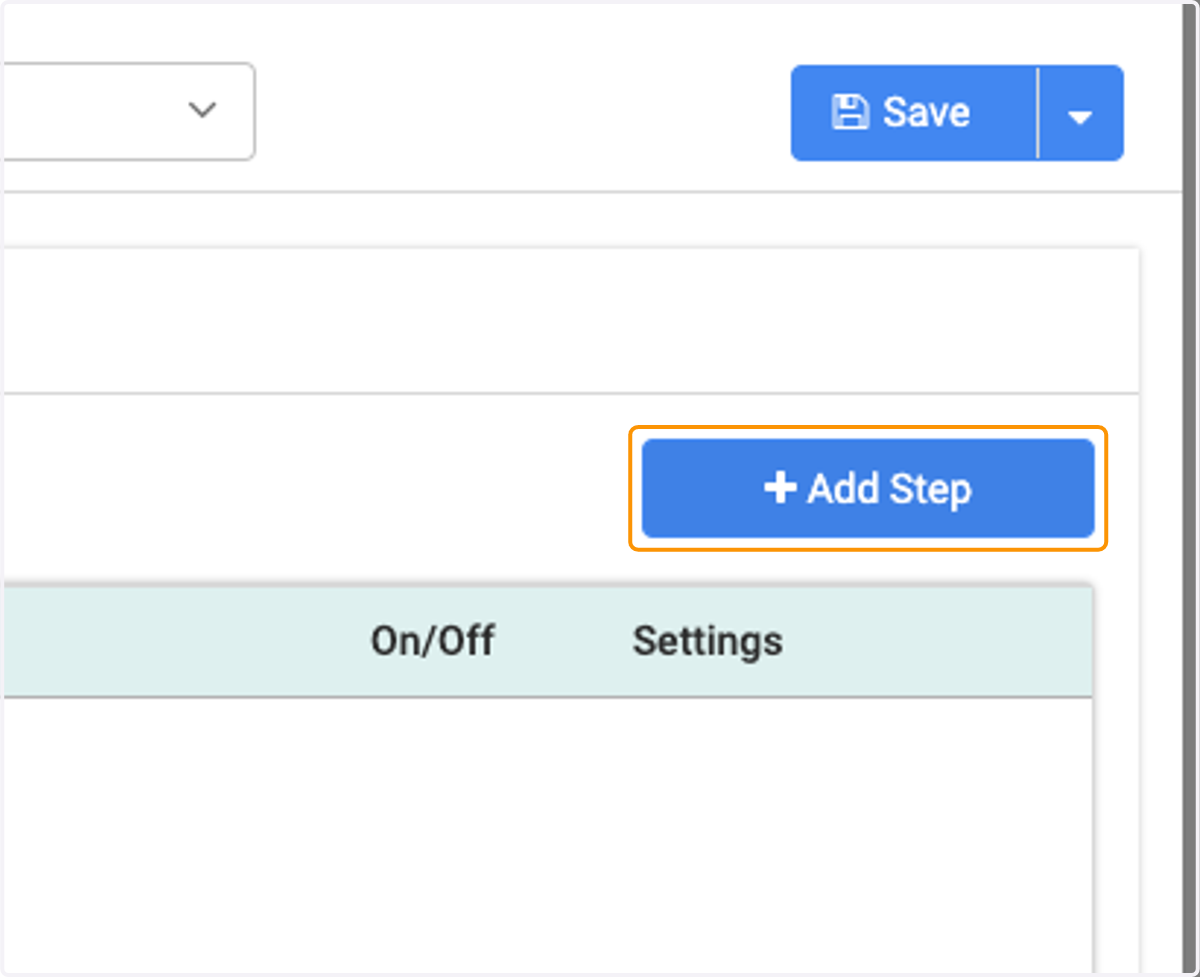 Click on Add Step