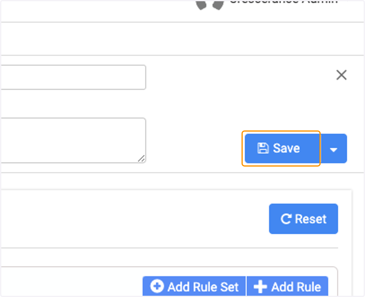 Click on Save