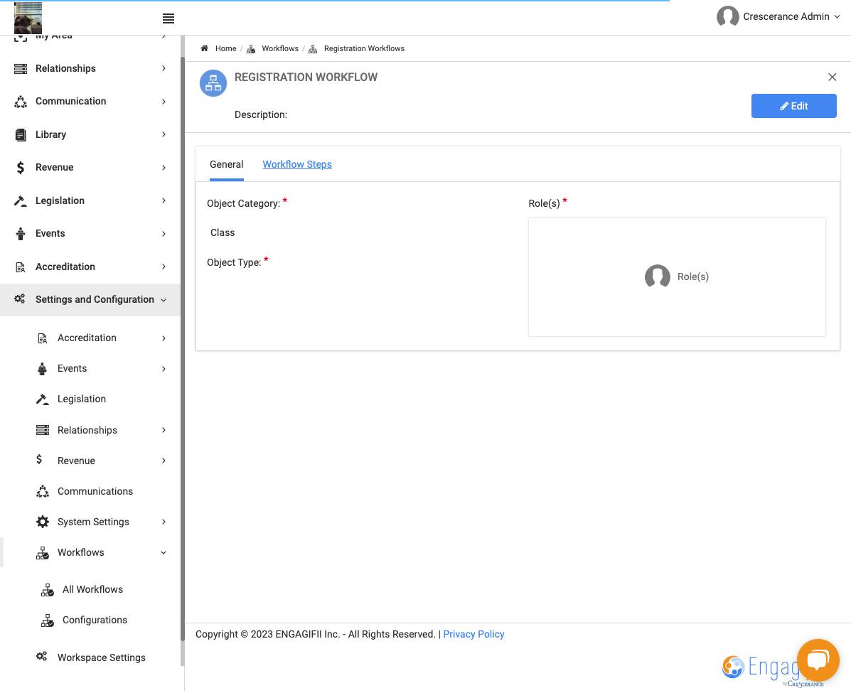 Click on Workflow Steps
