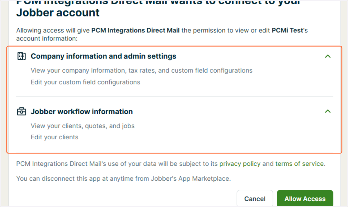 Review access permissions