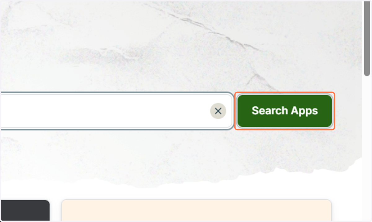 Click on Search Apps