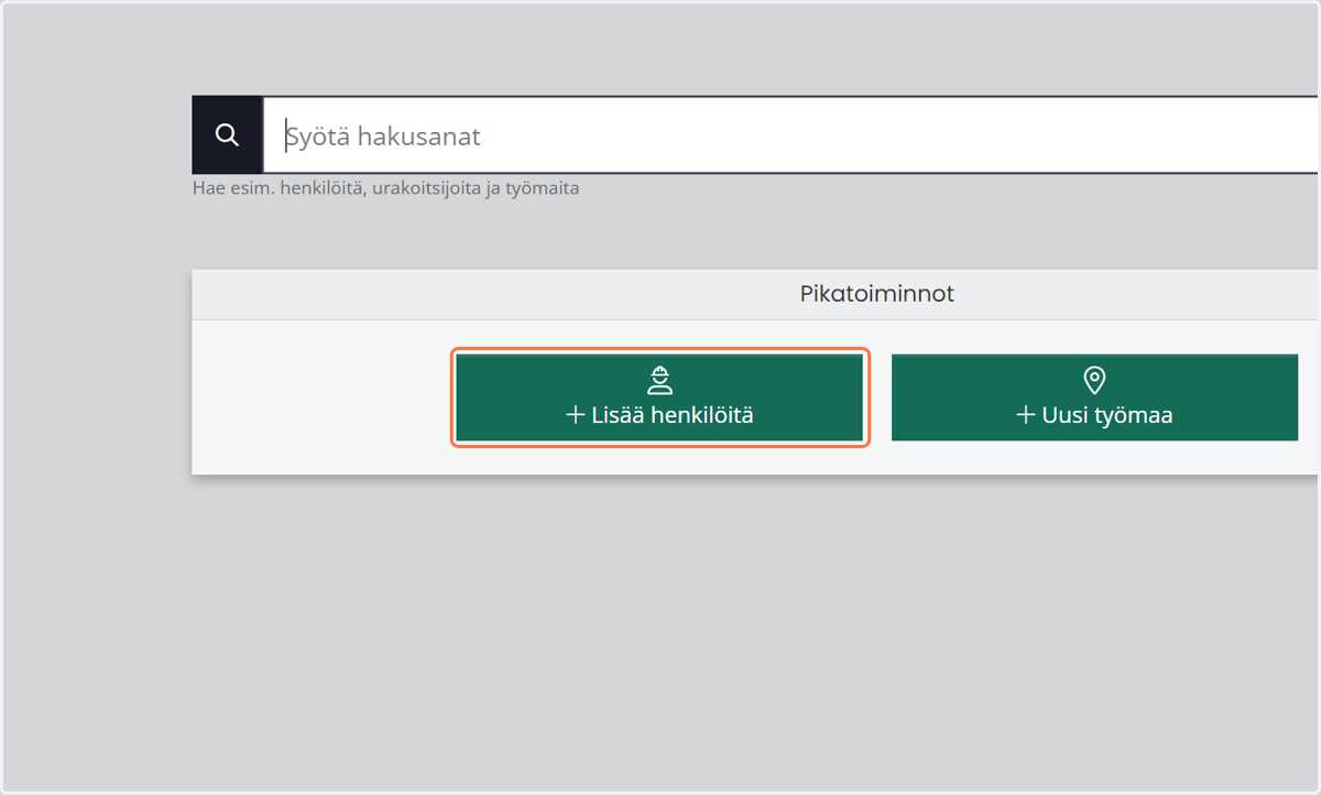 Klikkaa "Lisää henkilöitä"