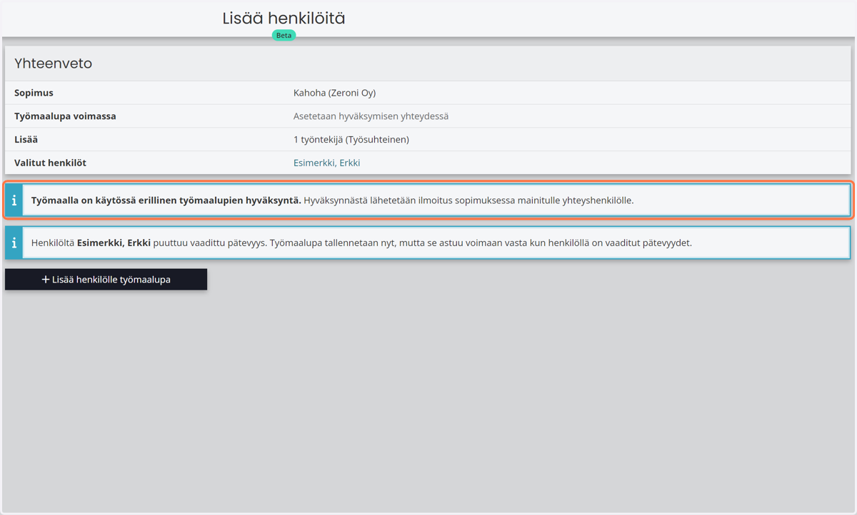 Tarkista huomautukset