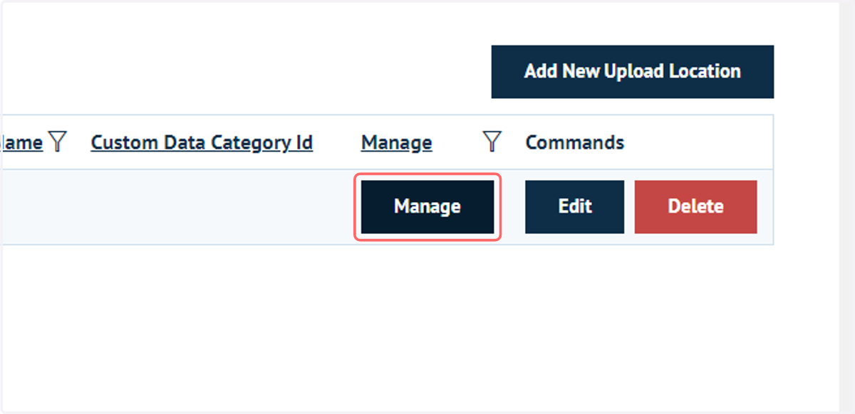 Click on Manage