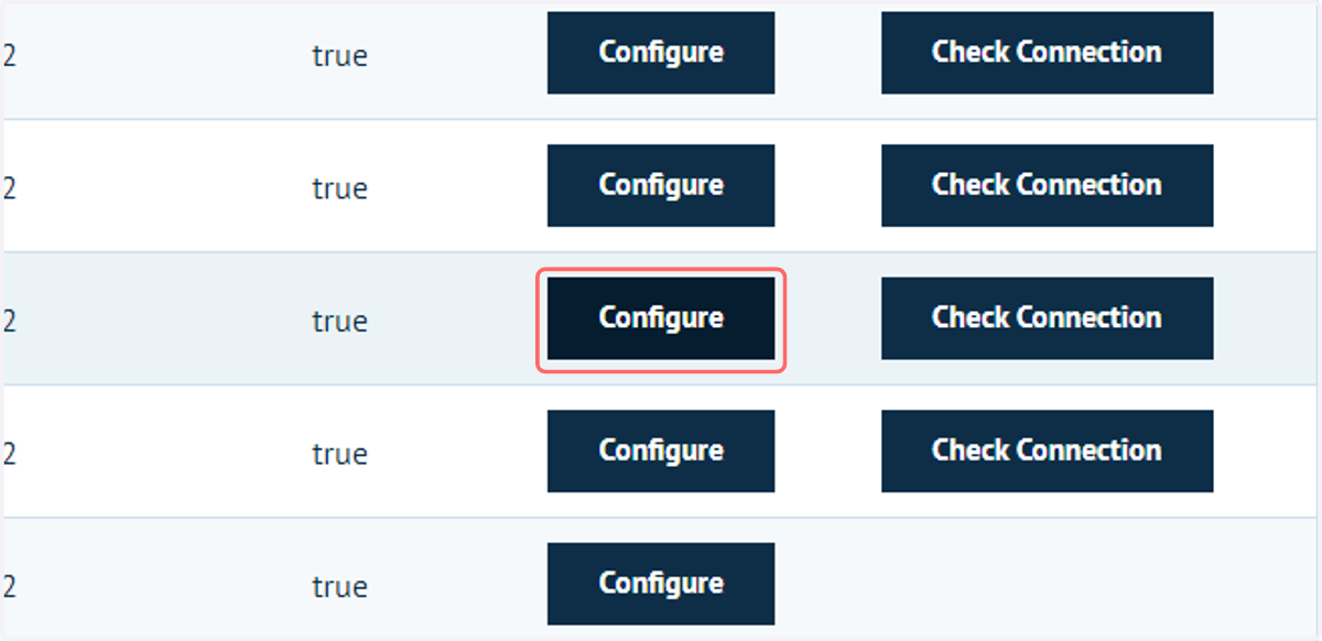 Click on Configure
