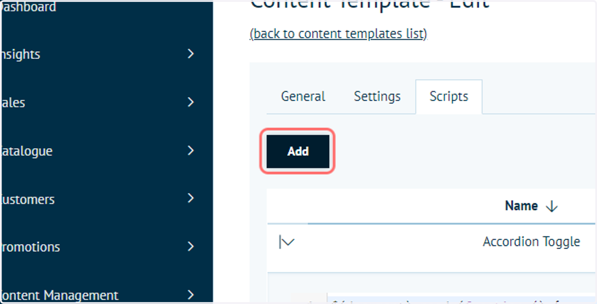 Click on Add