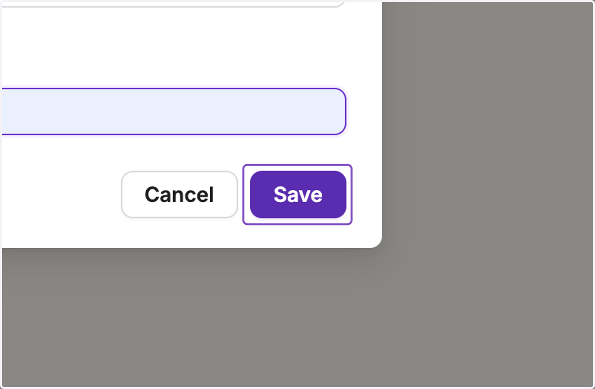 Click on Save