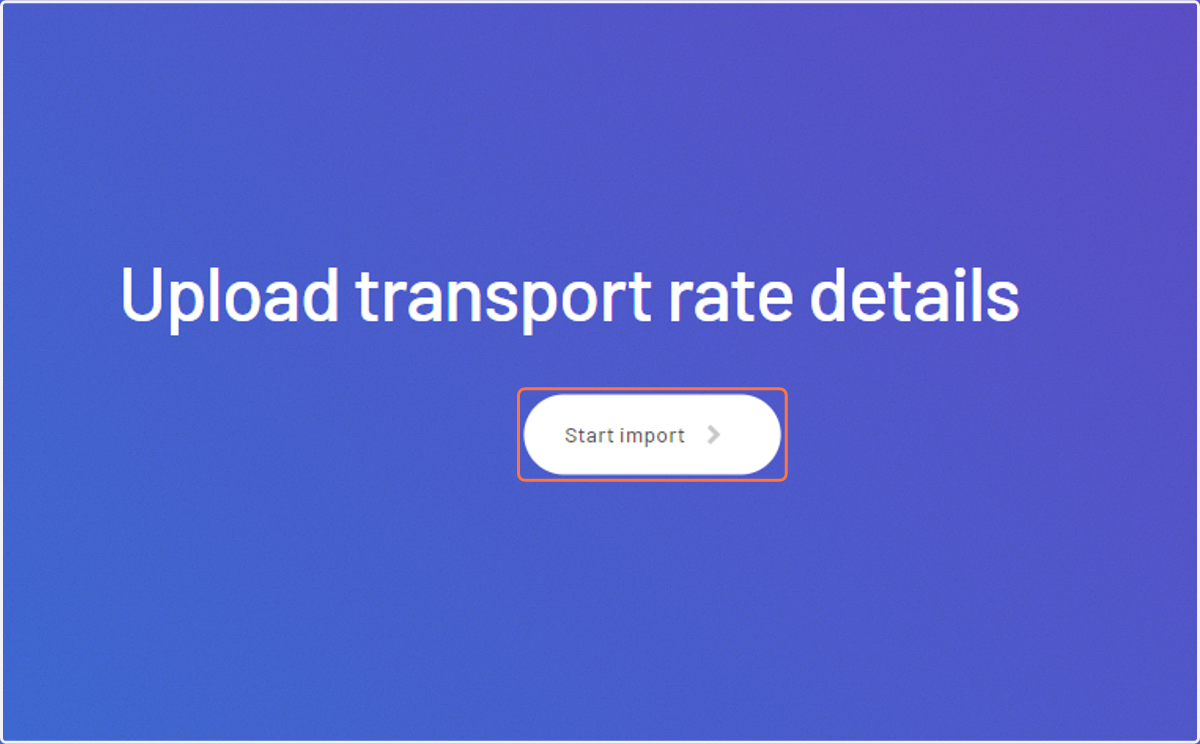 Click on 'Start import'