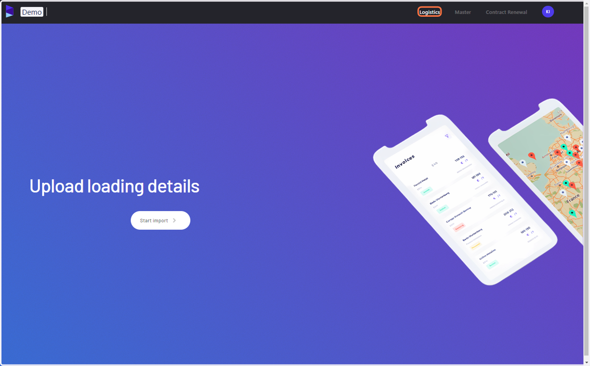 Go to https://main--jules-admin.netlify.app and click on 'Logistics'