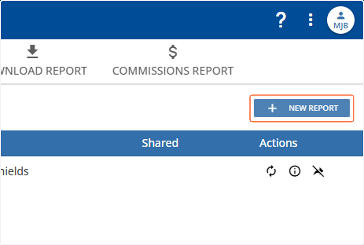 Click on +New Report