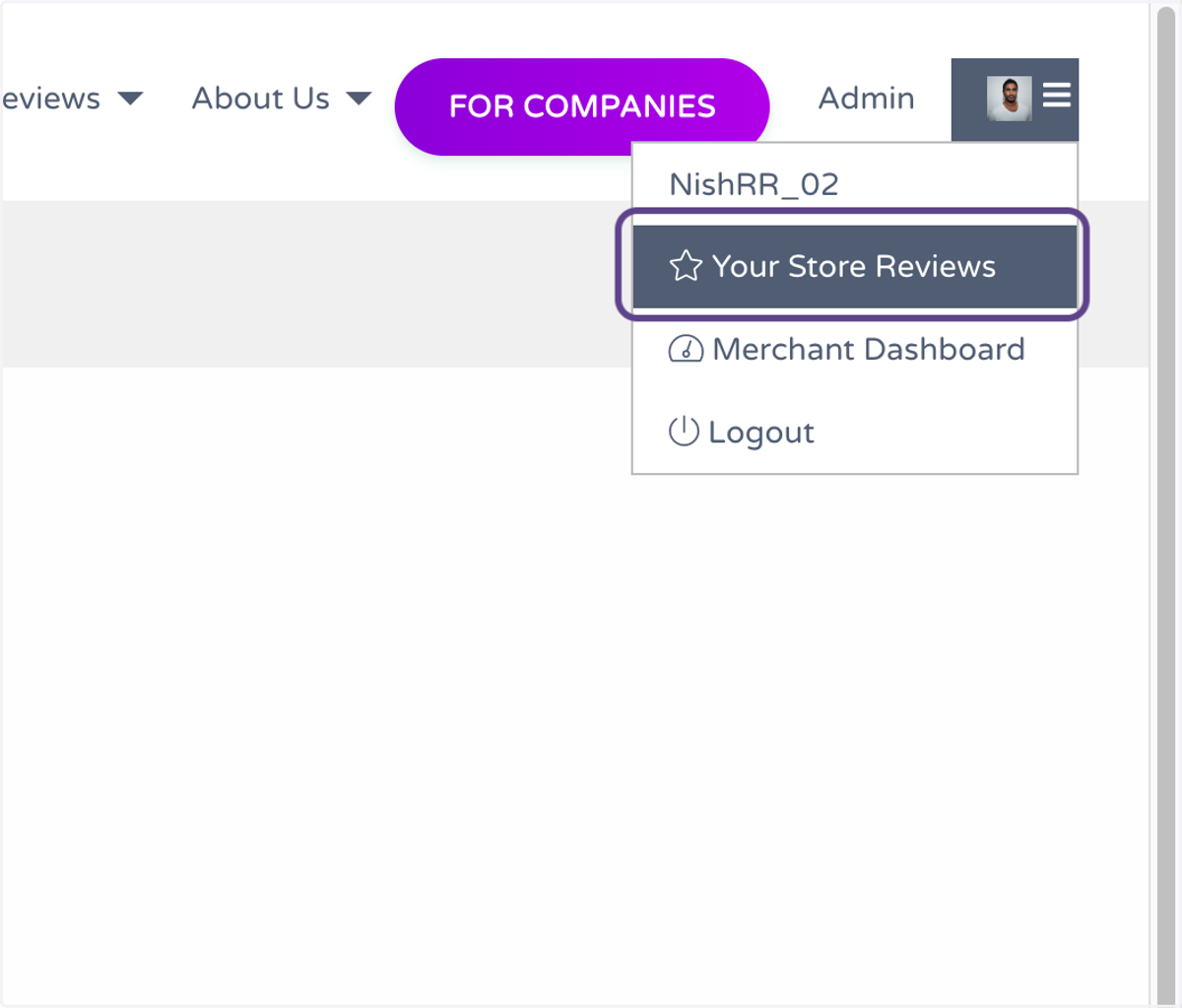 Click on Your Store Reviews