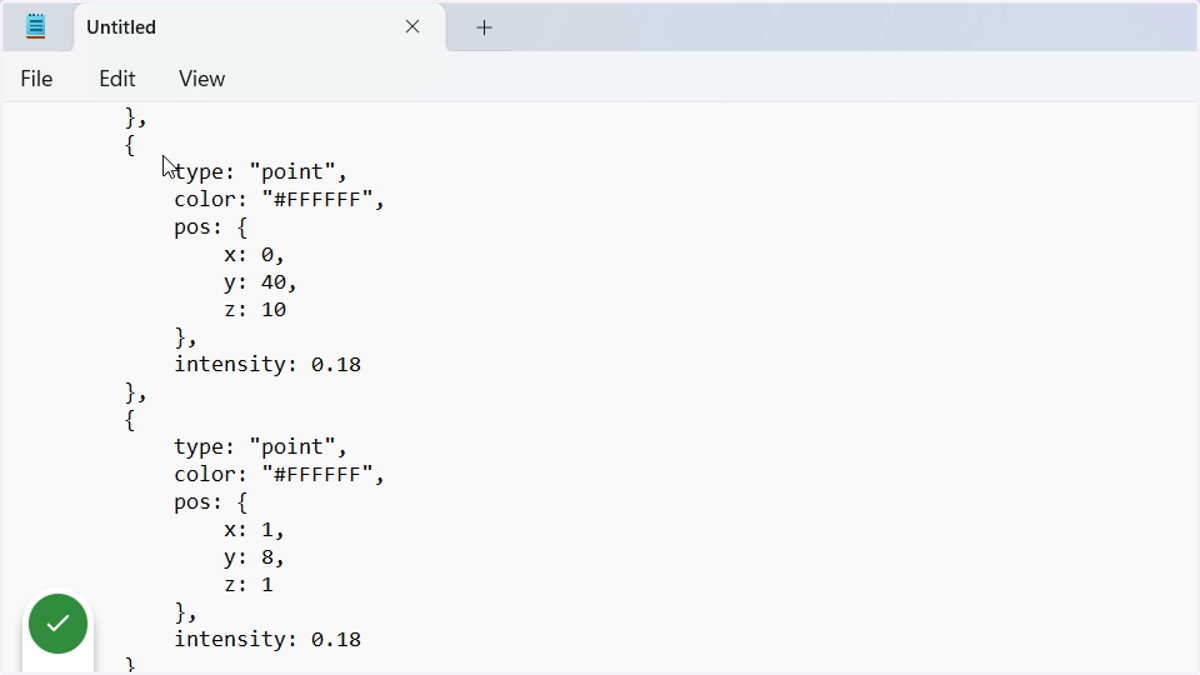 Copy the following code into a code/text editor