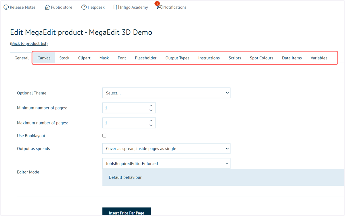 If not done so already, assign resources to your MegaEdit product