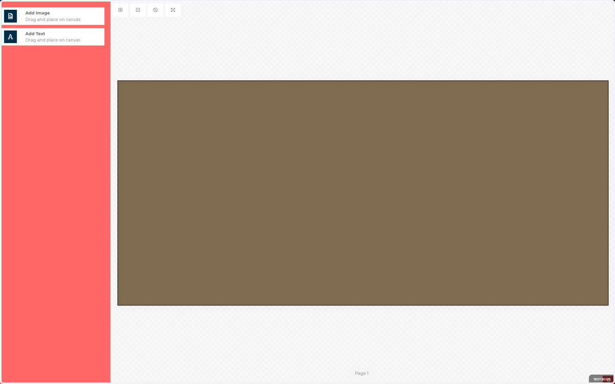 By default, your canvas will be displayed