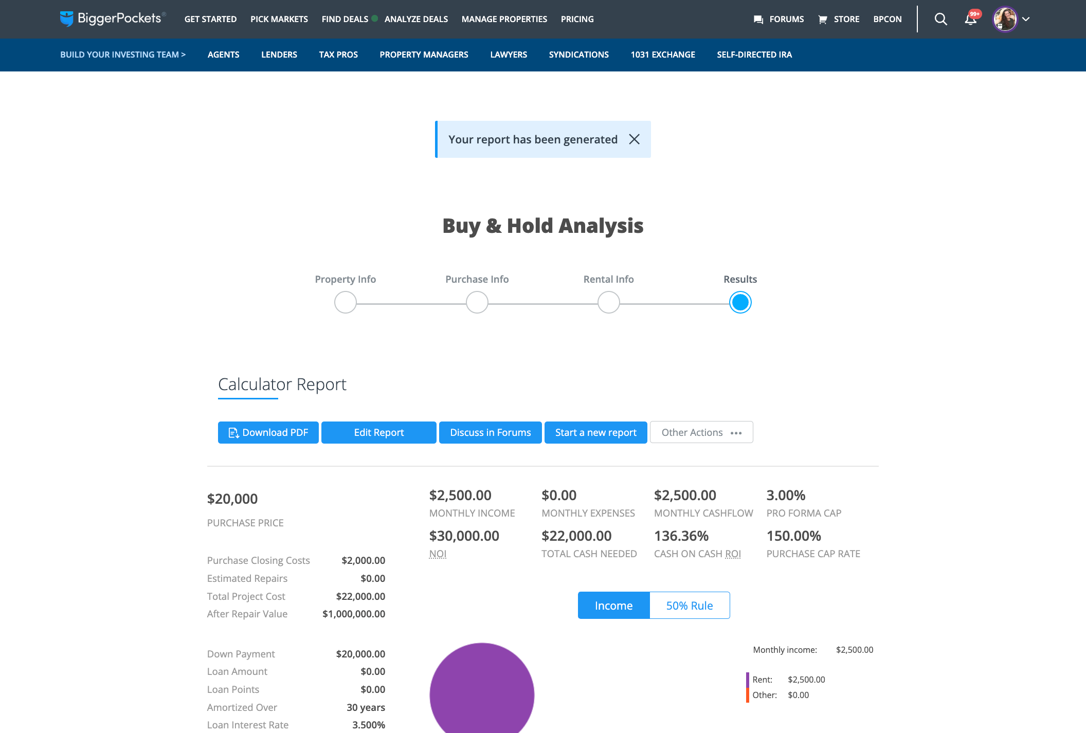Generate your report