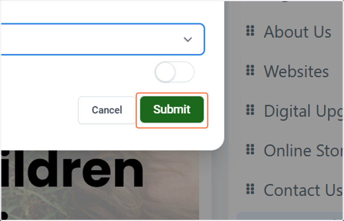 Click on Submit