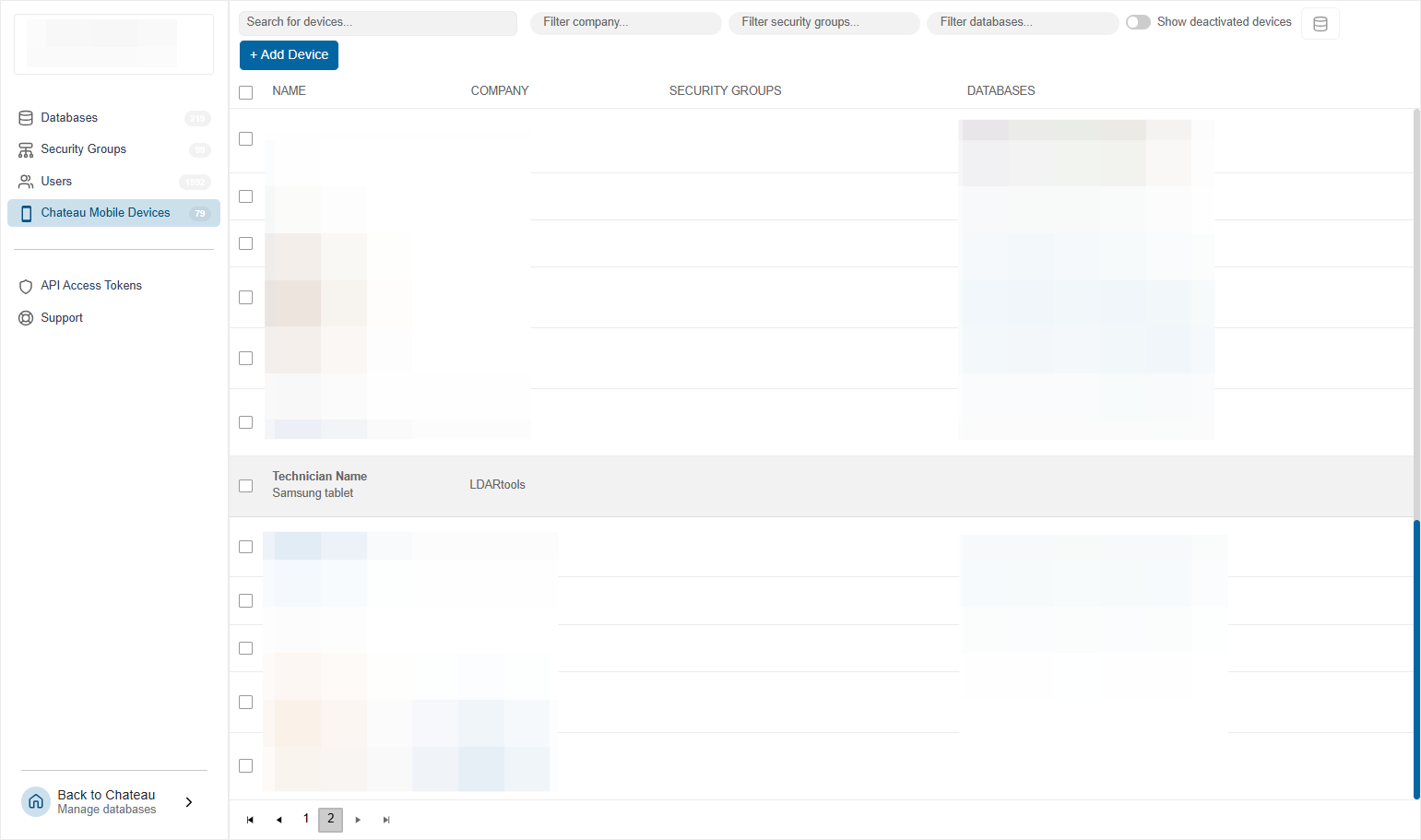 Find the device you just added in the list and click on the name.
