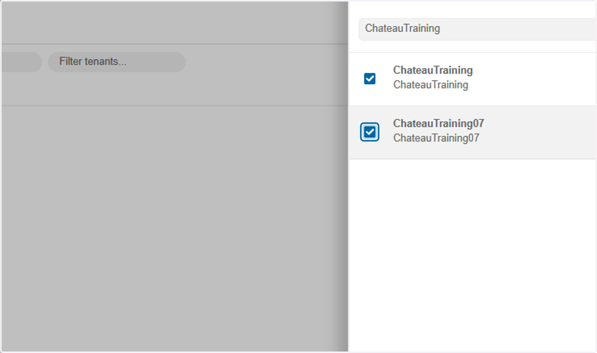 Select checkbox next to the database you want to assign.