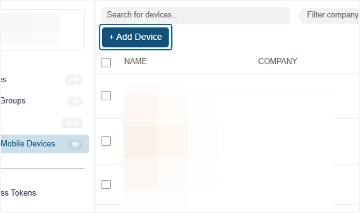 Click on + Add Device