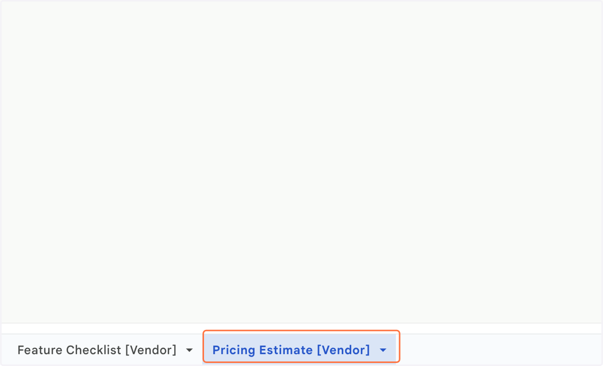 Navigate to the "Pricing Estimate" tab