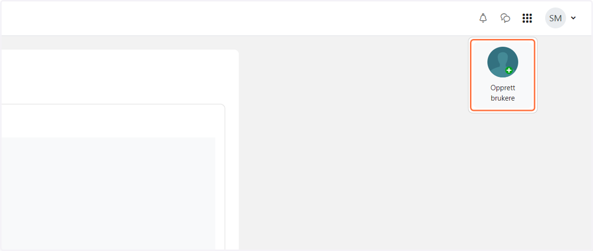 Klikk på Opprett brukere