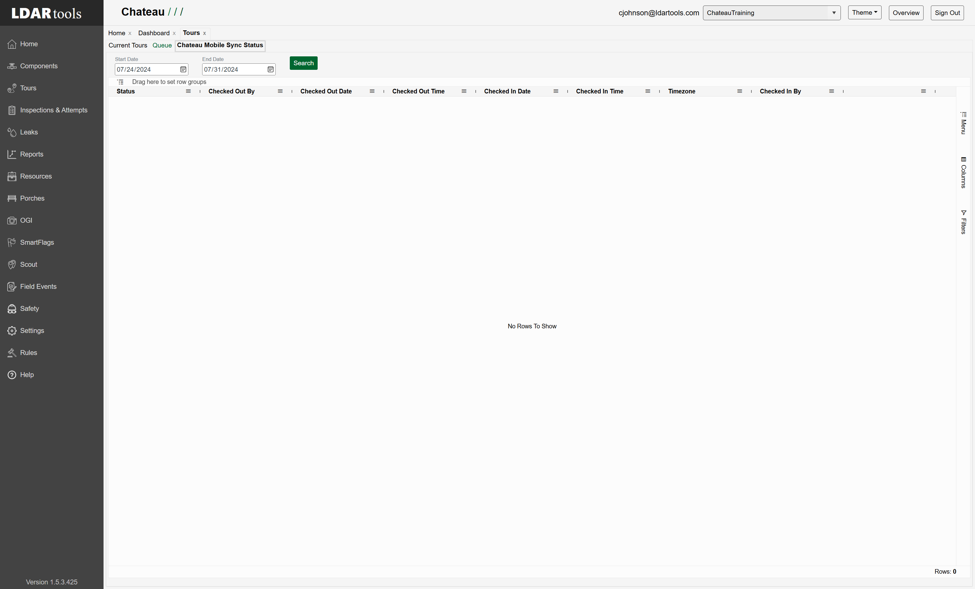 Click on the Queue tab.