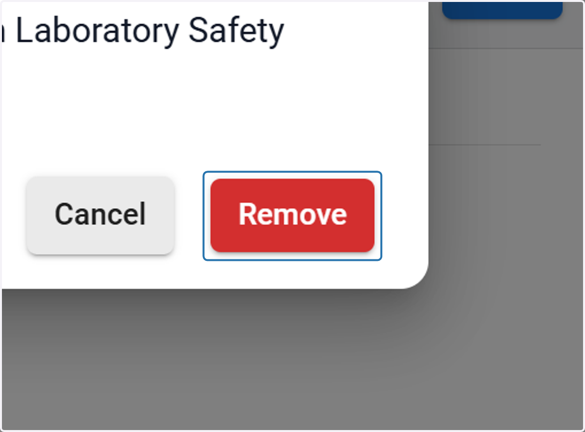 Click on Remove