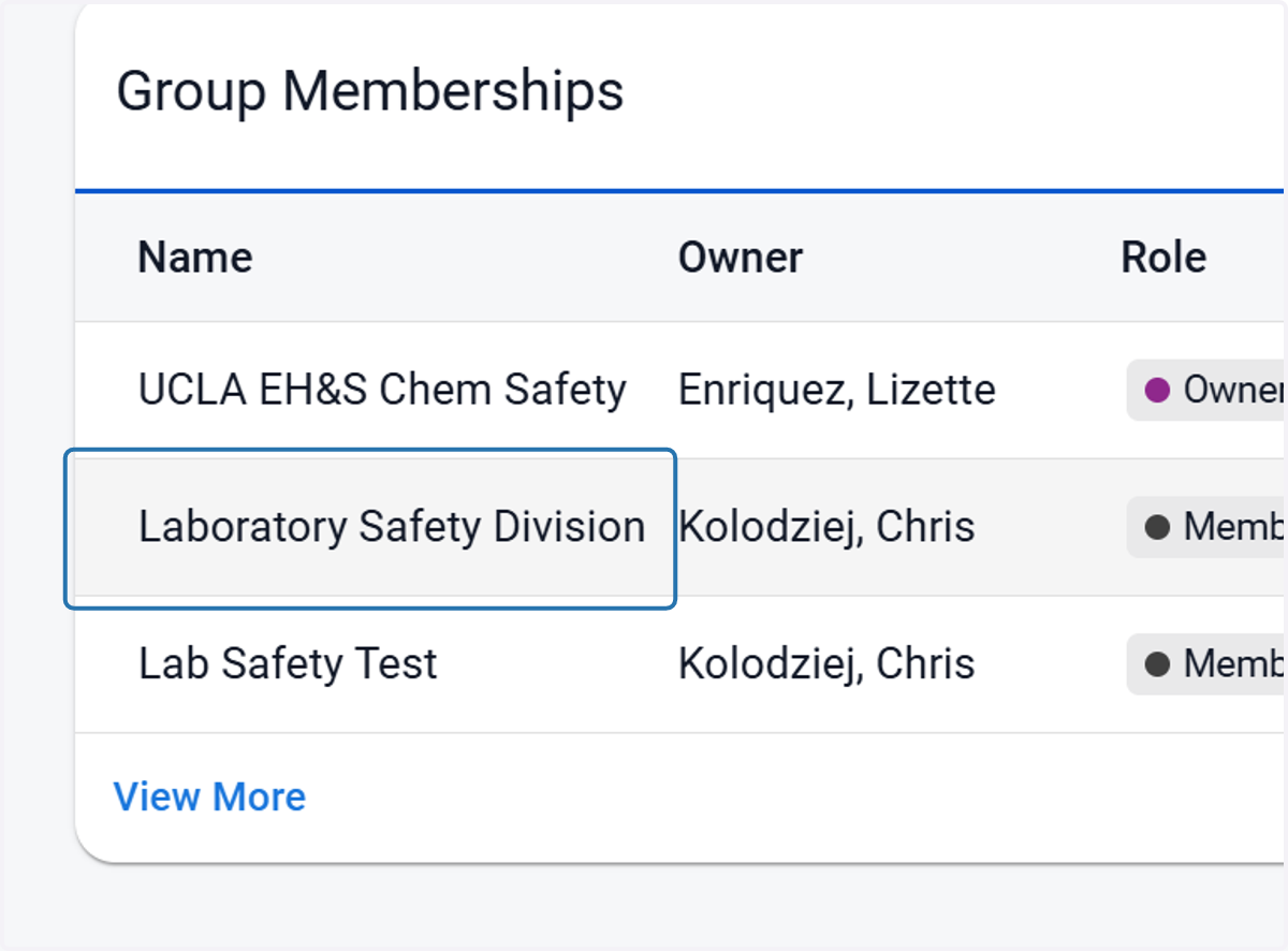 Click on your lab's group