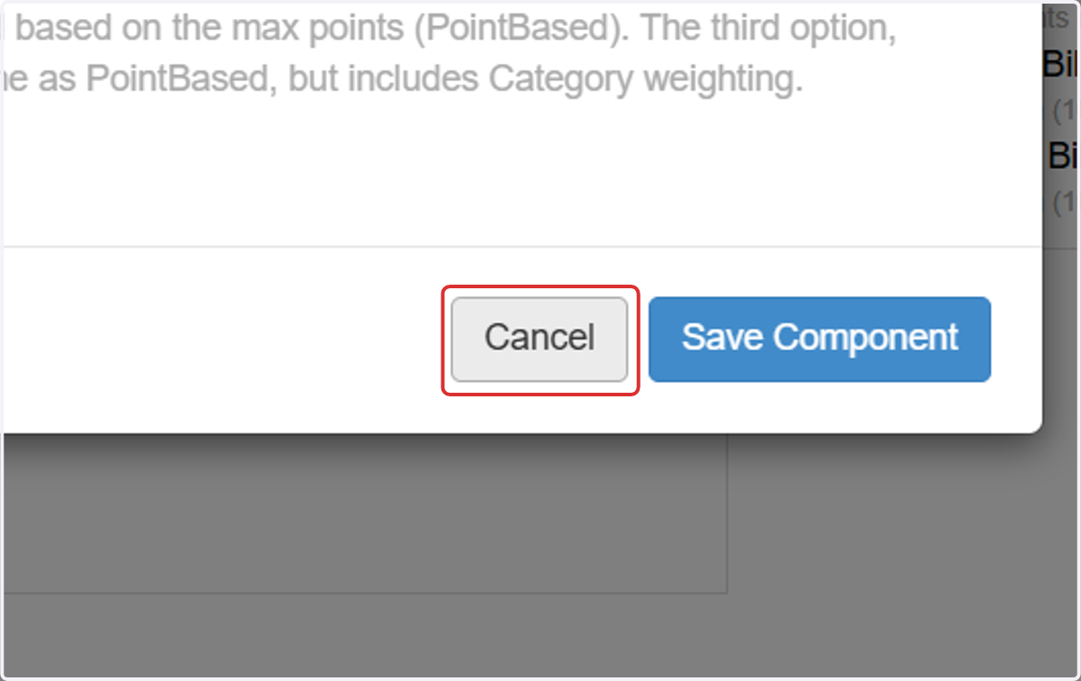 Click on Cancel
