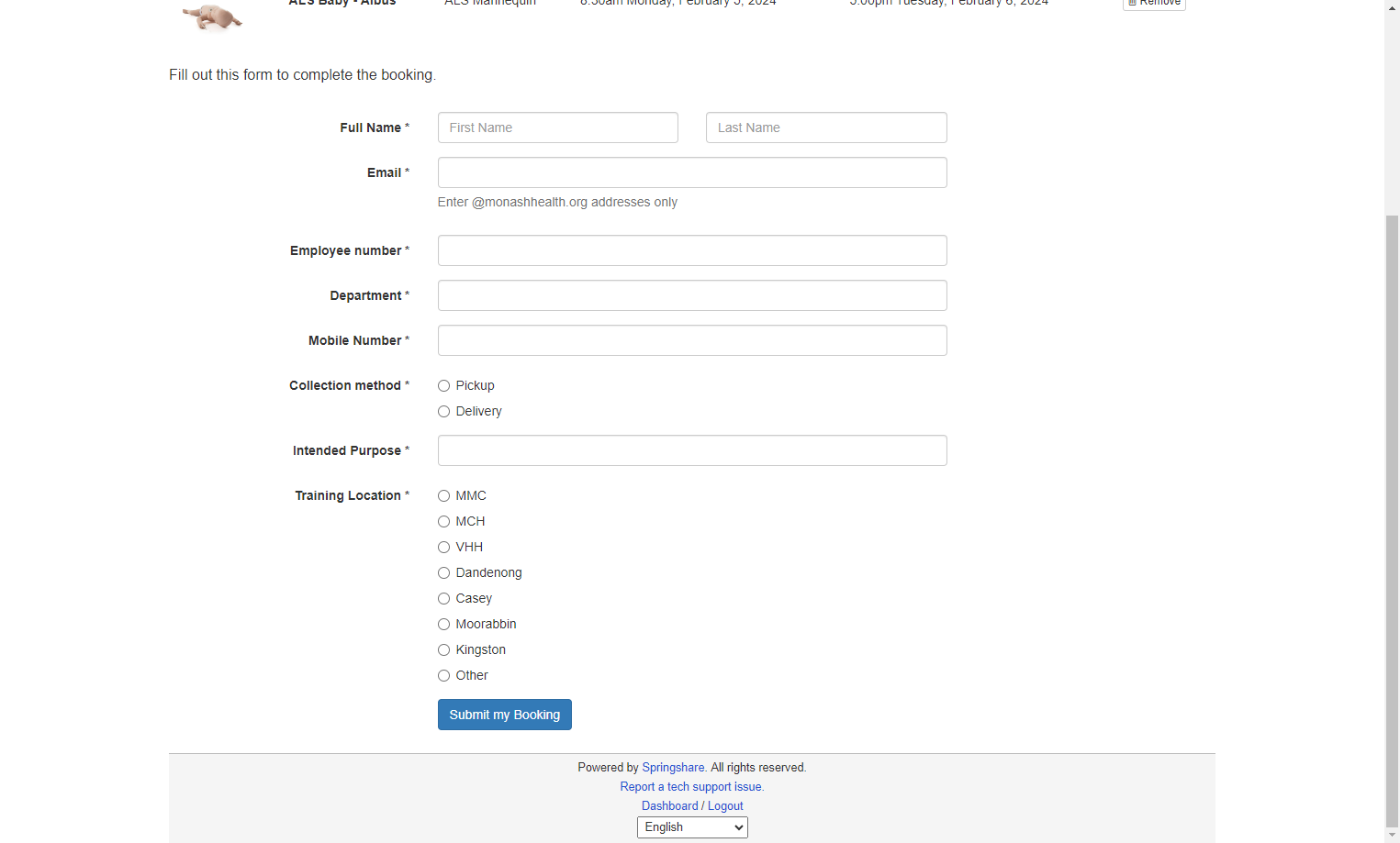 Complete the form.