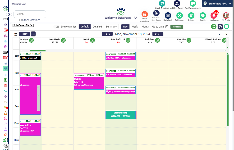 you can now see the working and block hours updated in the calendarView Updates: Check the updated working and block hours displayed on the calendar.
