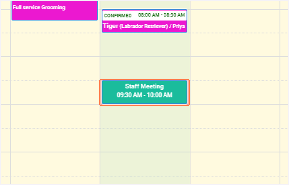 you can now see the working and block hours updated in the calendarView Updates: Check the updated working and block hours displayed on the calendar.
