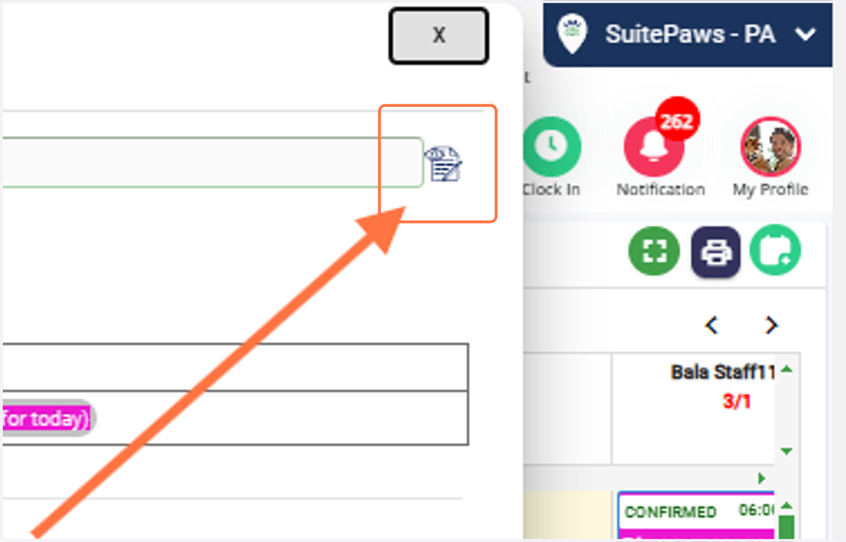 Edit Appointment: Edit the appointment, reassign staff, or adjust other details.