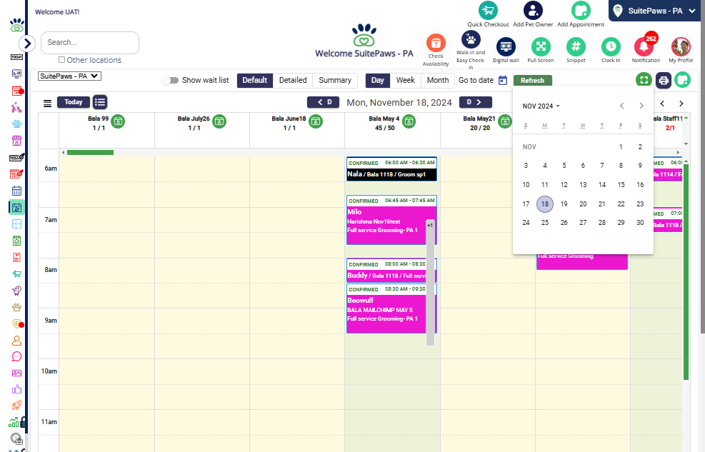 Use "Go to Date" Filter: Quickly navigate to a specific day using this feature.