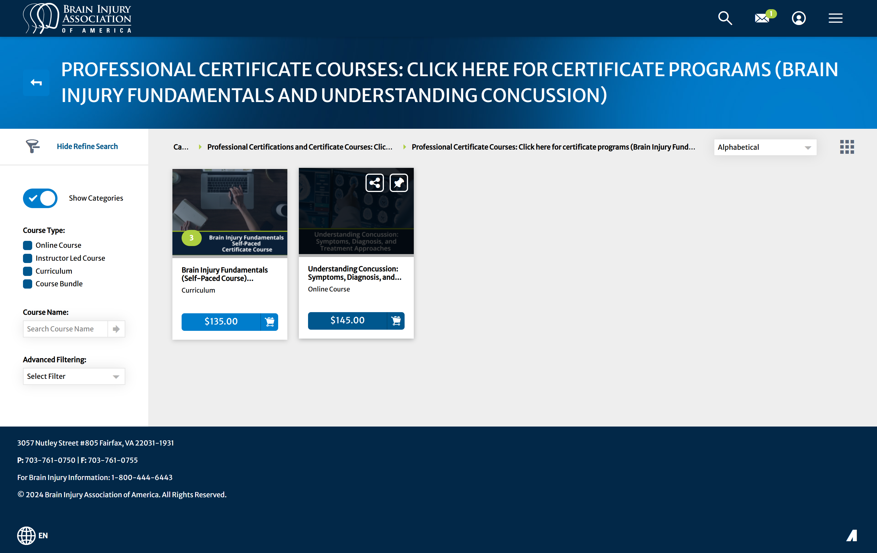 Select the courses intended for purchase (see How Do I Find... if needed)