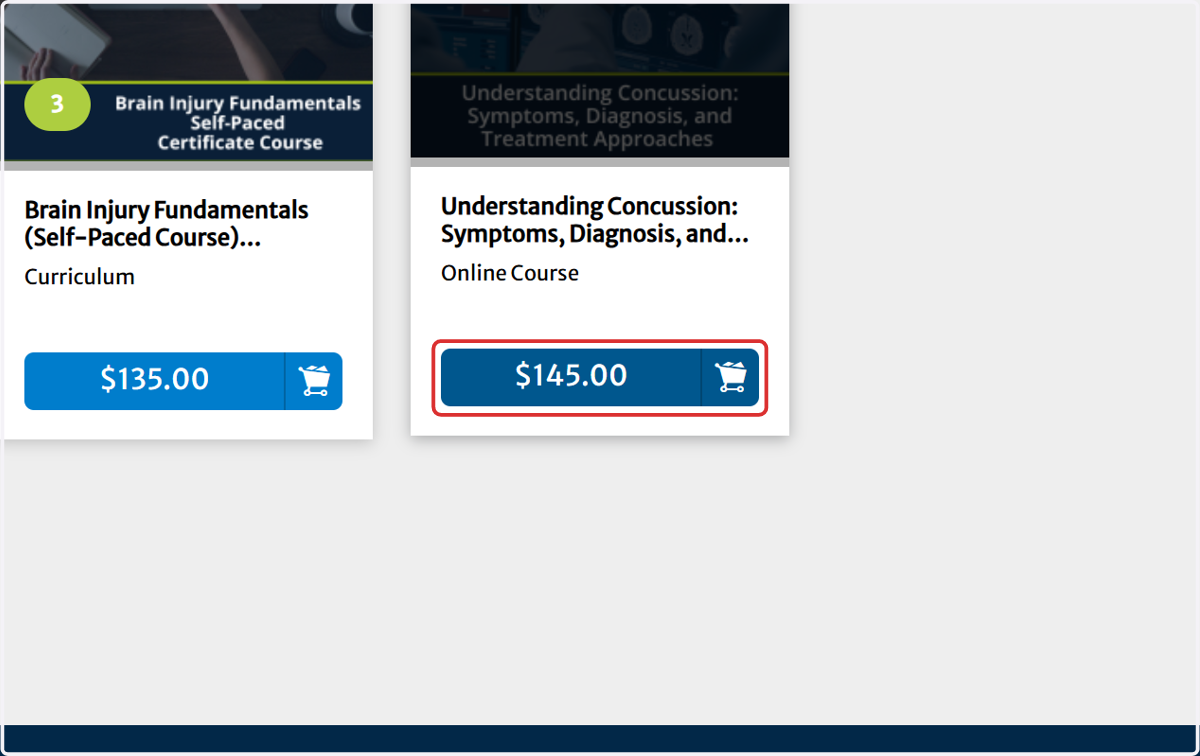 Select the courses intended for purchase (see How Do I Find... if needed)