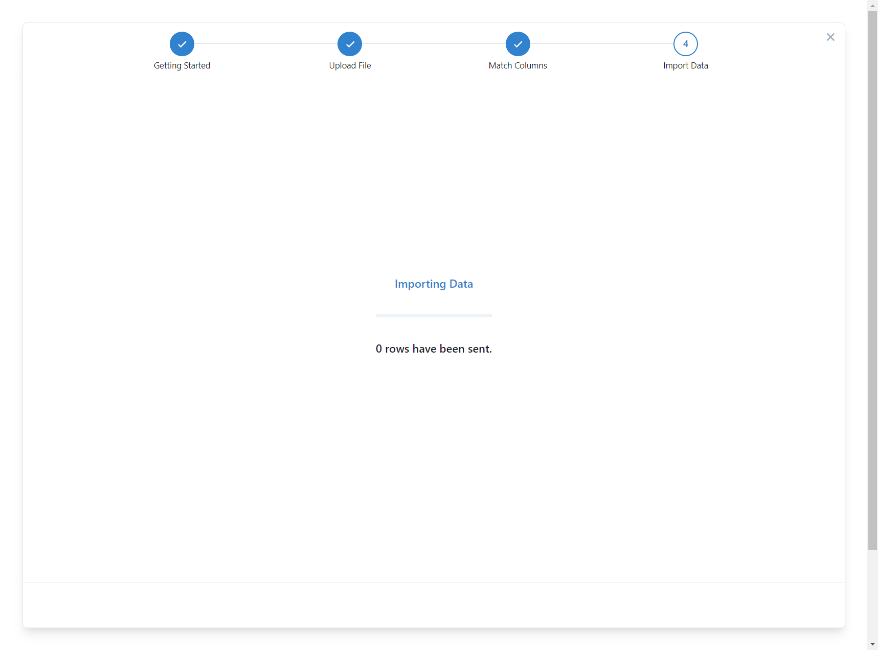 Importing your data.