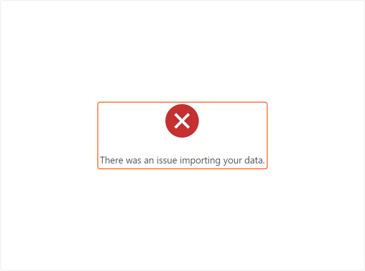 It will occur if there is a missing field or an inaccurate term in the csv, therefore double-check your csv.